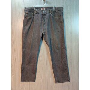 Levis 501xx Jeans Mens Gray Straight Leg Denim Pants Button Fly 40x32 Baggy